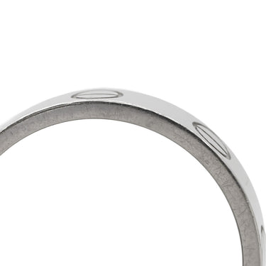 カルティエ Cartier ミニラブリング B4085100 ホワイトゴールド K18WG #48 リング 指輪 LOVE Ring Au750 18K 18金 WG スモールモデル 8号