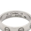 カルティエ Cartier ミニラブリング B4085100 ホワイトゴールド K18WG #48 リング 指輪 LOVE Ring Au750 18K 18金 WG スモールモデル 8号