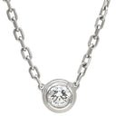 カルティエ Cartier ダムール SM B7215900 ホワイトゴールド K18WG ダイヤモンド ネックレス ダイヤモンド Au750 18K 18金 WG