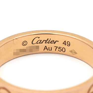 カルティエ Cartier ミニラブリング B4085200 ピンクゴールド K18PG #49(JP9) リング 指輪 スモールモデル LOVE Ring 18K 750PG 8.5号