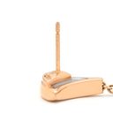 ブルガリ BVLGARI ディーヴァ ドリーム ホワイト×ブラック×ピンクゴールド K18PG オニキス マザーオブパール ピアス 白 黒 Au750 18K ドロップ スイング オニキス シェル