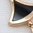 ブルガリ BVLGARI ディーヴァ ドリーム ホワイト×ブラック×ピンクゴールド K18PG オニキス マザーオブパール ピアス 白 黒 Au750 18K ドロップ スイング オニキス シェル