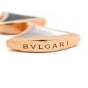ブルガリ BVLGARI ディーヴァ ドリーム ホワイト×ブラック×ピンクゴールド K18PG オニキス マザーオブパール ピアス 白 黒 Au750 18K ドロップ スイング オニキス シェル