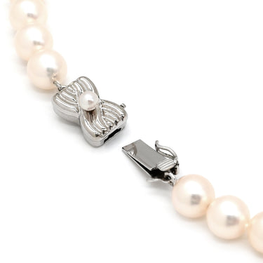 タサキ TASAKI パール 6.8-7.3mm パールホワイト×シルバー シルバー パール ネックレス TASAKI silver 真珠 ラウンドシェイプ