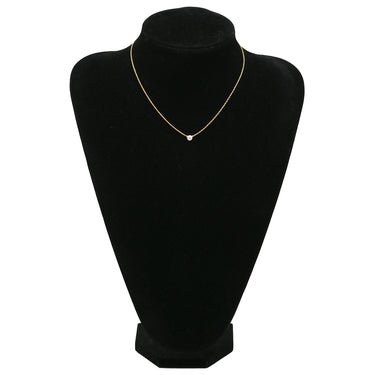 ティファニー Tiffany & Co バイザヤード シングルダイヤ イエローゴールド K18YG ダイヤモンド ネックレス T&Co. 1P 1石 1粒 エルサペレッティ