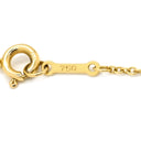 ティファニー Tiffany & Co バイザヤード シングルダイヤ イエローゴールド K18YG ダイヤモンド ネックレス T&Co. 1P 1石 1粒 エルサペレッティ