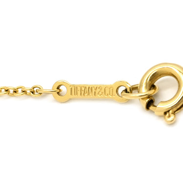 ティファニー Tiffany & Co バイザヤード シングルダイヤ イエローゴールド K18YG ダイヤモンド ネックレス T&Co. 1P 1石 1粒 エルサペレッティ
