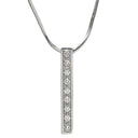タサキ TASAKI ダイヤ バートップ ペンダント ホワイトゴールド K18WG ダイヤモンド ネックレス TASAKI Au750 18K 18金 WG 9石 9P