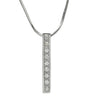 タサキ TASAKI ダイヤ バートップ ペンダント ホワイトゴールド K18WG ダイヤモンド ネックレス TASAKI Au750 18K 18金 WG 9石 9P