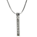 タサキ TASAKI ダイヤ バートップ ペンダント ホワイトゴールド K18WG ダイヤモンド ネックレス TASAKI Au750 18K 18金 WG 9石 9P