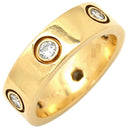 カルティエ Cartier ラブリング フルダイヤ イエローゴールド K18YG ダイヤモンド #51(JP11) リング 指輪 LOVE Ring 750YG 6Pダイヤモンド 11号
