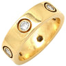 カルティエ Cartier ラブリング フルダイヤ イエローゴールド K18YG ダイヤモンド #51(JP11) リング 指輪 LOVE Ring 750YG 6Pダイヤモンド 11号