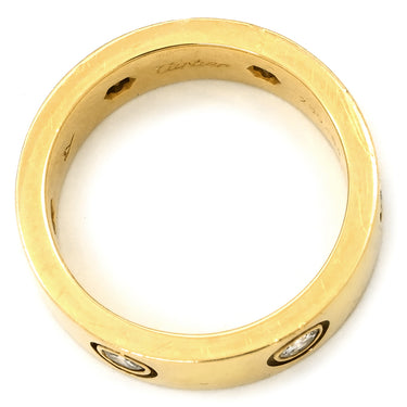 カルティエ Cartier ラブリング フルダイヤ イエローゴールド K18YG ダイヤモンド #51(JP11) リング 指輪 LOVE Ring 750YG 6Pダイヤモンド 11号