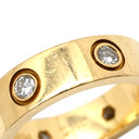 カルティエ Cartier ラブリング フルダイヤ イエローゴールド K18YG ダイヤモンド #51(JP11) リング 指輪 LOVE Ring 750YG 6Pダイヤモンド 11号