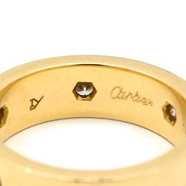 カルティエ Cartier ラブリング フルダイヤ イエローゴールド K18YG ダイヤモンド #51(JP11) リング 指輪 LOVE Ring 750YG 6Pダイヤモンド 11号