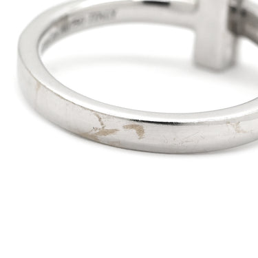 ティファニー Tiffany & Co T ワン ナロー ダイヤモンド ホワイトゴールド K18WG ダイヤモンド リング 指輪 T&Co. Au750 18K 18金 WG 8.5号