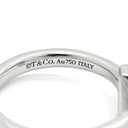 ティファニー Tiffany & Co T ワン ナロー ダイヤモンド ホワイトゴールド K18WG ダイヤモンド リング 指輪 T&Co. Au750 18K 18金 WG 8.5号