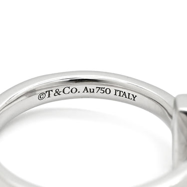 ティファニー Tiffany & Co T ワン ナロー ダイヤモンド ホワイトゴールド K18WG ダイヤモンド リング 指輪 T&Co. Au750 18K 18金 WG 8.5号