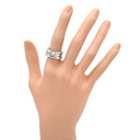 ブルガリ BVLGARI ビーゼロワン B-zero1 3バンドリング 323533 ホワイトゴールド K18WG #52(JP12) リング 指輪 750 18金 WG 11号