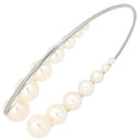 タサキ TASAKI M/G TASAKI パール オープン パールホワイト×シルバー パール Pd950 ブレスレット Pd950 パラジウム メラニー・ジョージャコプロスコラボ 真珠