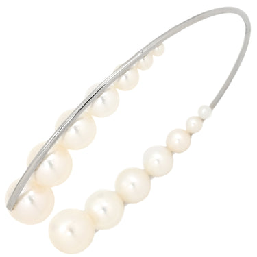 タサキ TASAKI M/G TASAKI パール オープン パールホワイト×シルバー パール Pd950 ブレスレット Pd950 パラジウム メラニー・ジョージャコプロスコラボ 真珠
