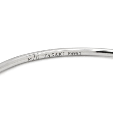 タサキ TASAKI M/G TASAKI パール オープン パールホワイト×シルバー パール Pd950 ブレスレット Pd950 パラジウム メラニー・ジョージャコプロスコラボ 真珠