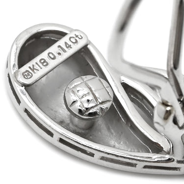 ミキモト MIKIMOTO パヴェダイヤ クリップイヤリング ホワイトゴールド K18WG ダイヤモンド イヤリング MIKIMOTO Au750 WG 18K 18金 ダイヤ クリップ式