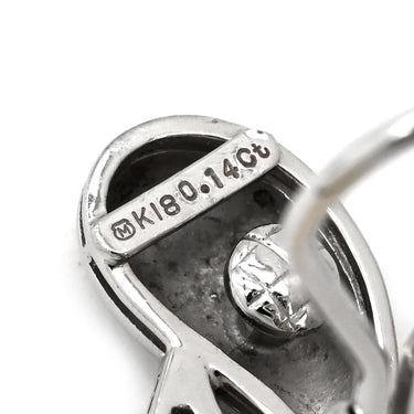 ミキモト MIKIMOTO パヴェダイヤ クリップイヤリング ホワイトゴールド K18WG ダイヤモンド イヤリング MIKIMOTO Au750 WG 18K 18金 ダイヤ クリップ式