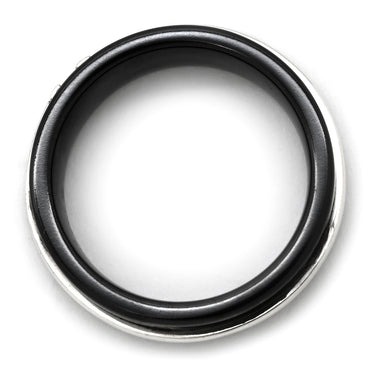 ティファニー Tiffany & Co T TWO リング ブラック×シルバー シルバー925 チタン リング 指輪 黒 T＆Co SV925 9号