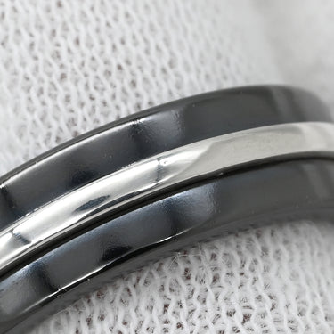 ティファニー Tiffany & Co T TWO リング ブラック×シルバー シルバー925 チタン リング 指輪 黒 T＆Co SV925 9号