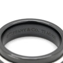 ティファニー Tiffany & Co T TWO リング ブラック×シルバー シルバー925 チタン リング 指輪 黒 T＆Co SV925 9号