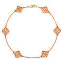 ヴァンクリーフアーペル Van Cleef & Arpels スウィート アルハンブラ 6モチーフ VCARO8DD00 ローズゴールド K18PG ブレスレット ピンクゴールド 750PG 18K