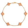 ヴァンクリーフアーペル Van Cleef & Arpels スウィート アルハンブラ 6モチーフ VCARO8DD00 ローズゴールド K18PG ブレスレット ピンクゴールド 750PG 18K