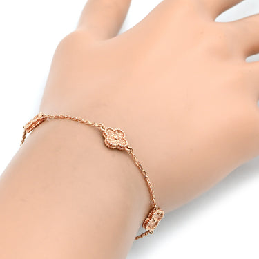 ヴァンクリーフアーペル Van Cleef & Arpels スウィート アルハンブラ 6モチーフ VCARO8DD00 ローズゴールド K18PG ブレスレット ピンクゴールド 750PG 18K