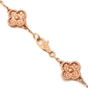 ヴァンクリーフアーペル Van Cleef & Arpels スウィート アルハンブラ 6モチーフ VCARO8DD00 ローズゴールド K18PG ブレスレット ピンクゴールド 750PG 18K