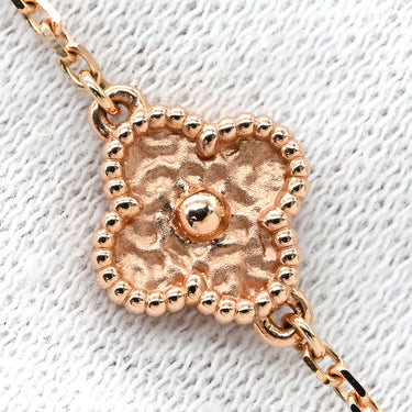 ヴァンクリーフアーペル Van Cleef & Arpels スウィート アルハンブラ 6モチーフ VCARO8DD00 ローズゴールド K18PG ブレスレット ピンクゴールド 750PG 18K