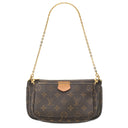 ルイヴィトン LOUIS VUITTON ミュルティ ポシェット アクセソワール M44840 ローズクレール モノグラムキャンバス ショルダーバッグ ゴールド金具