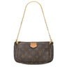 ルイヴィトン LOUIS VUITTON ミュルティ ポシェット アクセソワール M44840 ローズクレール モノグラムキャンバス ショルダーバッグ ゴールド金具