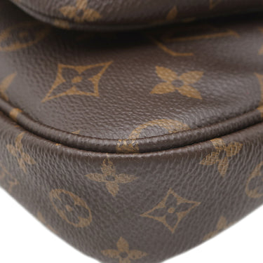ルイヴィトン LOUIS VUITTON ミュルティ ポシェット アクセソワール M44840 ローズクレール モノグラムキャンバス ショルダーバッグ ゴールド金具
