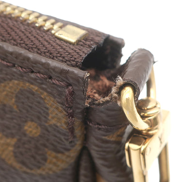 ルイヴィトン LOUIS VUITTON ミュルティ ポシェット アクセソワール M44840 ローズクレール モノグラムキャンバス ショルダーバッグ ゴールド金具
