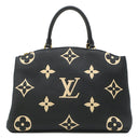 ルイヴィトン LOUIS VUITTON グランパレMM M45842 ブラック×ベージュ レザー バイカラー モノグラムアンプラントレザー 2WAYバッグ ゴールド金具 ハンドバッグ ショルダー