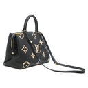 ルイヴィトン LOUIS VUITTON グランパレMM M45842 ブラック×ベージュ レザー バイカラー モノグラムアンプラントレザー 2WAYバッグ ゴールド金具 ハンドバッグ ショルダー