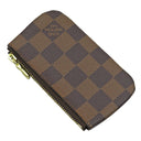 ルイヴィトン LOUIS VUITTON ポシェット クレ N62658 ダミエエベヌ ダミエキャンバス コインケース ゴールド金具 茶 小銭入れ キーチェーン付き
