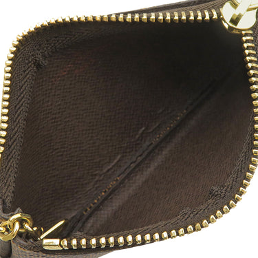 ルイヴィトン LOUIS VUITTON ポシェット クレ N62658 ダミエエベヌ ダミエキャンバス コインケース ゴールド金具 茶 小銭入れ キーチェーン付き