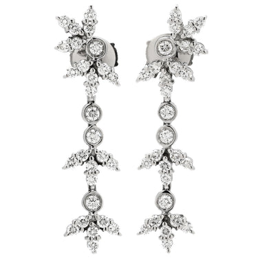 ブルガリ BVLGARI ダイヤモンド ドロップピアス ホワイトゴールド K18WG ダイヤモンド ピアス 18K 750 18金