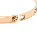 カルティエ Cartier LOVE ラブブレスレット 旧型 ハーフダイヤ B6036019 ピンクゴールド K18PG ダイヤモンド #19 ブレスレット Au750 18K 18金 4P 4石