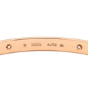 カルティエ Cartier LOVE ラブブレスレット 旧型 ハーフダイヤ B6036019 ピンクゴールド K18PG ダイヤモンド #19 ブレスレット Au750 18K 18金 4P 4石