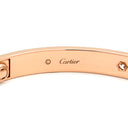 カルティエ Cartier LOVE ラブブレスレット 旧型 ハーフダイヤ B6036019 ピンクゴールド K18PG ダイヤモンド #19 ブレスレット Au750 18K 18金 4P 4石