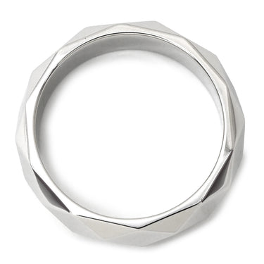 ブシュロン BOUCHERON ファセット リング ラージ ホワイトゴールド K18WG #56(JP16) リング 指輪 18K 750 18金 5.5mm 15.5号
