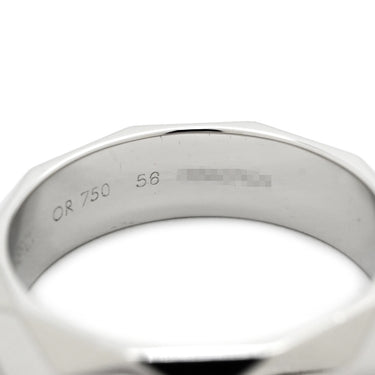 ブシュロン BOUCHERON ファセット リング ラージ ホワイトゴールド K18WG #56(JP16) リング 指輪 18K 750 18金 5.5mm 15.5号
